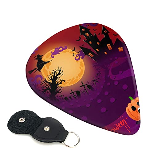 Happy Halloween Lot de 6 médiators pour guitare acoustique, guitare électrique, basse, ukulélé – fin, moyen et épais - Les Beatles, Paul McCartney, John Lennon, RIngo Starr, George Harrison Happy Halloween Lot de 6 médiators pour guitare acoustique, guitare électrique, basse, ukulélé – fin, moyen et épais