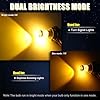 iBrightstar 3157 LED Bulb Amber, 3157a LED Turn Signal Bulbs Super Bright for vehicle Blinker Lights and Turn Signal Lights, 2 Pack #4