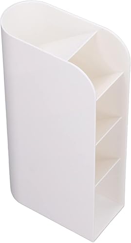 LIZEALUCKY Organizador de escritorio multifuncional con 5 compartimentos, organizador de bolígrafos para el hogar, escuela, oficina, suministros de