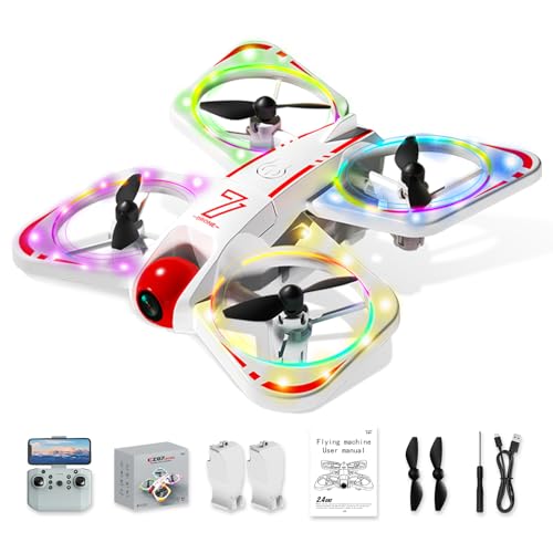 A ALPHA Mini Drone with 720P Camera for Kids, Micro Drone for Beginners, RC Plane with Propeller Protection,360°Flips, Indoor Outdoor Quadcopter Toy...