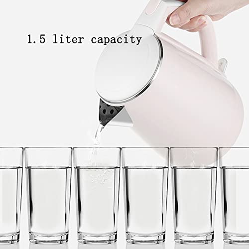 Bouilloire inox 1.5 L double paroi rapide 1500W avec arrêt auto