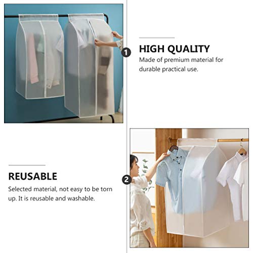 2 Unidades Sacos De Armazenamento De Roupas Penduradas Capas De Protetor De Ombro De Roupas Capa De