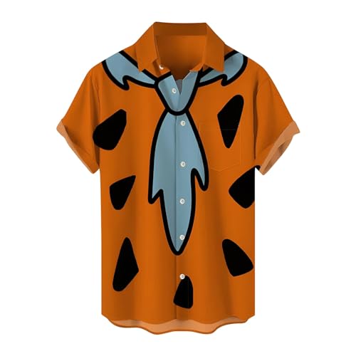 Camisa de Manga Corta para Hombre, Verano, Playa, con Estampado