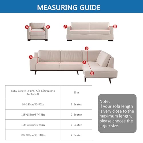 Housse de canapé velours extensible beige 1 place douce et chaude - 6