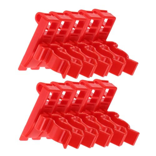 OUNONA Space-Saving Tool Organizer 10 Pcs Pegboard Hangers Wall-Mounted Hooks for Power Tools Garage Workshop Office Storage