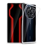  ROVLAK Etui Compatible avec Huawei Mate 50 RS Porsche Design Coque Transparente avec Fonction Anti-Jaunissement Etui Ultral Thin Soft TPU Silicone Case+Housse Anti-Choc Smartphone Case