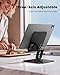 Lamicall Rotating Tablet Stand for Desk - [Fully Adjustable][Foldable & Portable] iPad Stand with Heavy-Duty Base, Tablet Holder Gifts for 4.7-13
