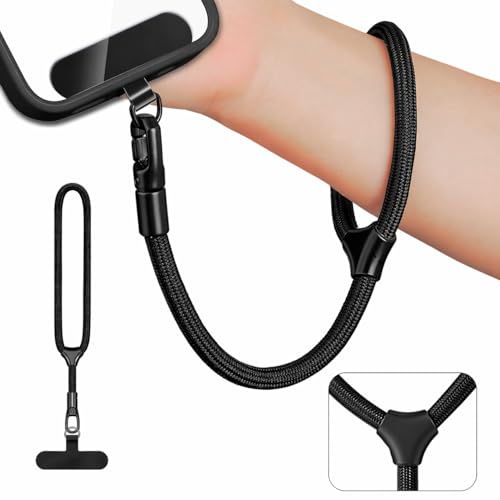 Image of AccuPrints Sumiko Phone Wrist Strap, Universal Adjustable Hand Wrist Strap Lanyard for iPhone and Most Smartphones, 360 Swivel Multifunctional Patch Lanyard parent