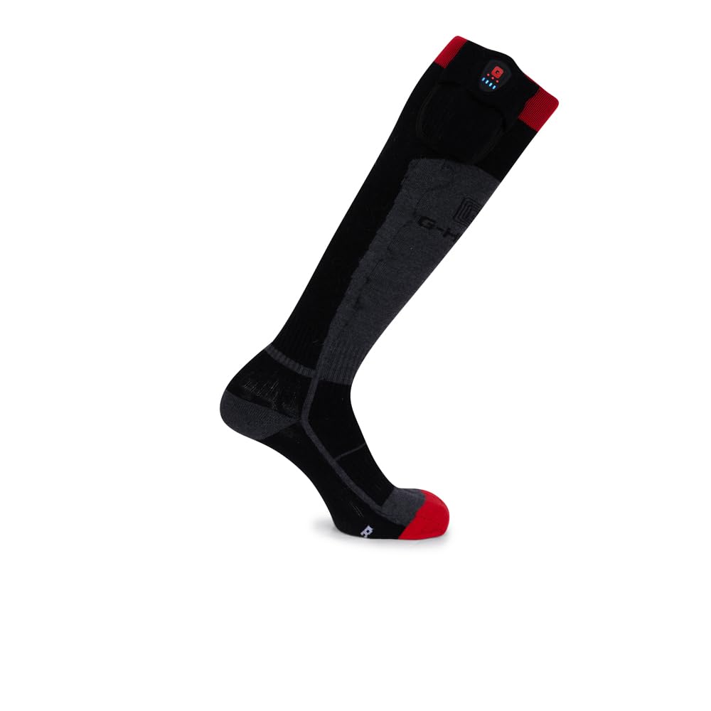 G-HEAT – Chaussettes Chauffantes Sport Mixte | Jusqu’à 6h d’Autonomie | Chaleur Ciblée et Régulée | Batterie Rechargeable USB (FR/ES, Alpha/Lettres, S, Taille Normale, Taille Normale)
