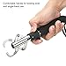 PATIKIL Fish Lip Gripper with Scale Max 66 LB Stainless Steel Fish Grip Grabber Holder with Strap for Fishing, Black