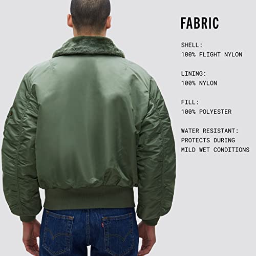 Image of Alpha Industries Men's B-15 Flight Jacket (S, Sage)