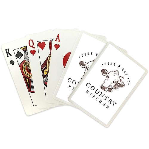 Baraja Lantern Press Country Kitchen Cow Poker 52 cartas miniatura 2