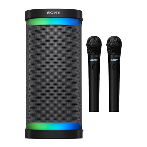 Sony XP700 Mega Bass Bluetooth Speaker with Sony ULT Mic Wireless Karaoke Black Microphone and Receiver (Bundle)