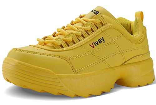 Caitin Kids Casual Walking Shoes Lightweight Leather Fashion Sneakers for Girls and Boys (Little Kid/Big Kid)