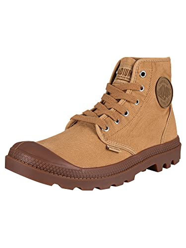 Image of Palladium Pampa Hi Men's Outdoor Boots | Hiking, Trekking & Riding Ankle Boots | Stonewashed Canvas, All-Season, Quick-Dry