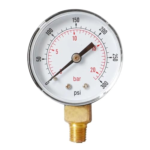 Manomètre de pression 0-300psi 1/4 BSP pour compresseur et pompe