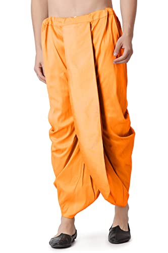 Image of Royal Kurta Men's Silk Blend Printed Kurta Dhoti Set