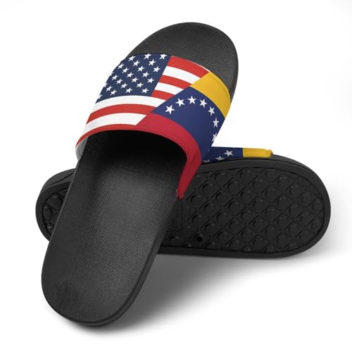 U.S. Venezuela Flag House Sandals Non-Slip Bathroom Slippers Beach Summer Shoes for Men Women4