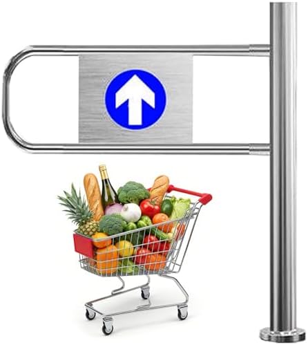 Spring-Loaded Automatic Safety Swing Gate - Secure Warehouse & Library Entrances, Easy Installation, Durable Barrier, Child & Pet Friendly, Reliable Closure System.