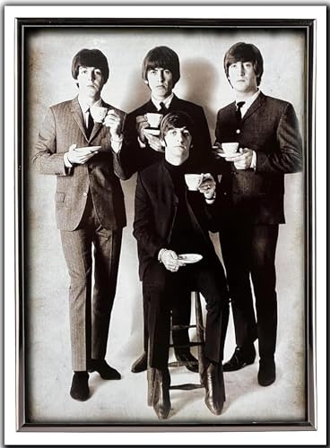KUSTOM ART Poster décoratif mural Beatles Café Impression artistique sur papier couché 40 x 30 cm sans cadre - Les Beatles, Paul McCartney, John Lennon, RIngo Starr, George Harrison KUSTOM ART Poster décoratif mural Beatles Café Impression artistique sur papier couché 40 x 30 cm sans cadre – Image 3