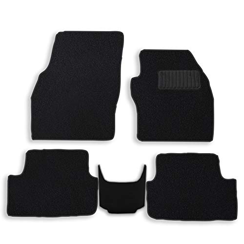 TopGreen - Alfombrillas de coche para Audi A1 A3 Q3 (5 unidades), color negro