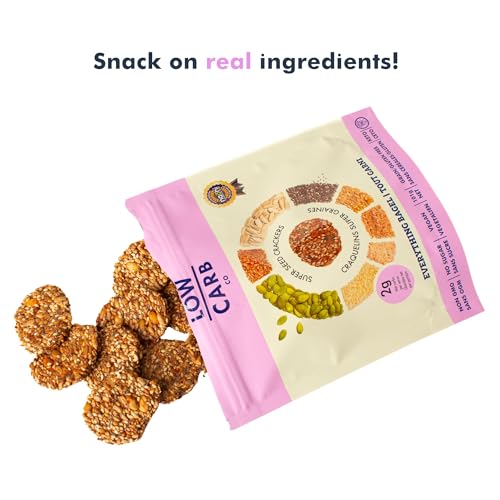 Image of The Low Carb Co High Protein Seed Crackers, Everything Bagel, 4-Pack