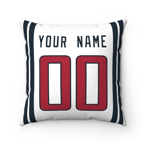 Image of ANTKING Houston Throw Pillow Custom Any Name and Number Personalized Gift for Men Women Boys