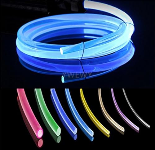 YWEWY 3.28ft PMMA Plastic Side Glow Optic Fiber for LED Light Source (0.16in)