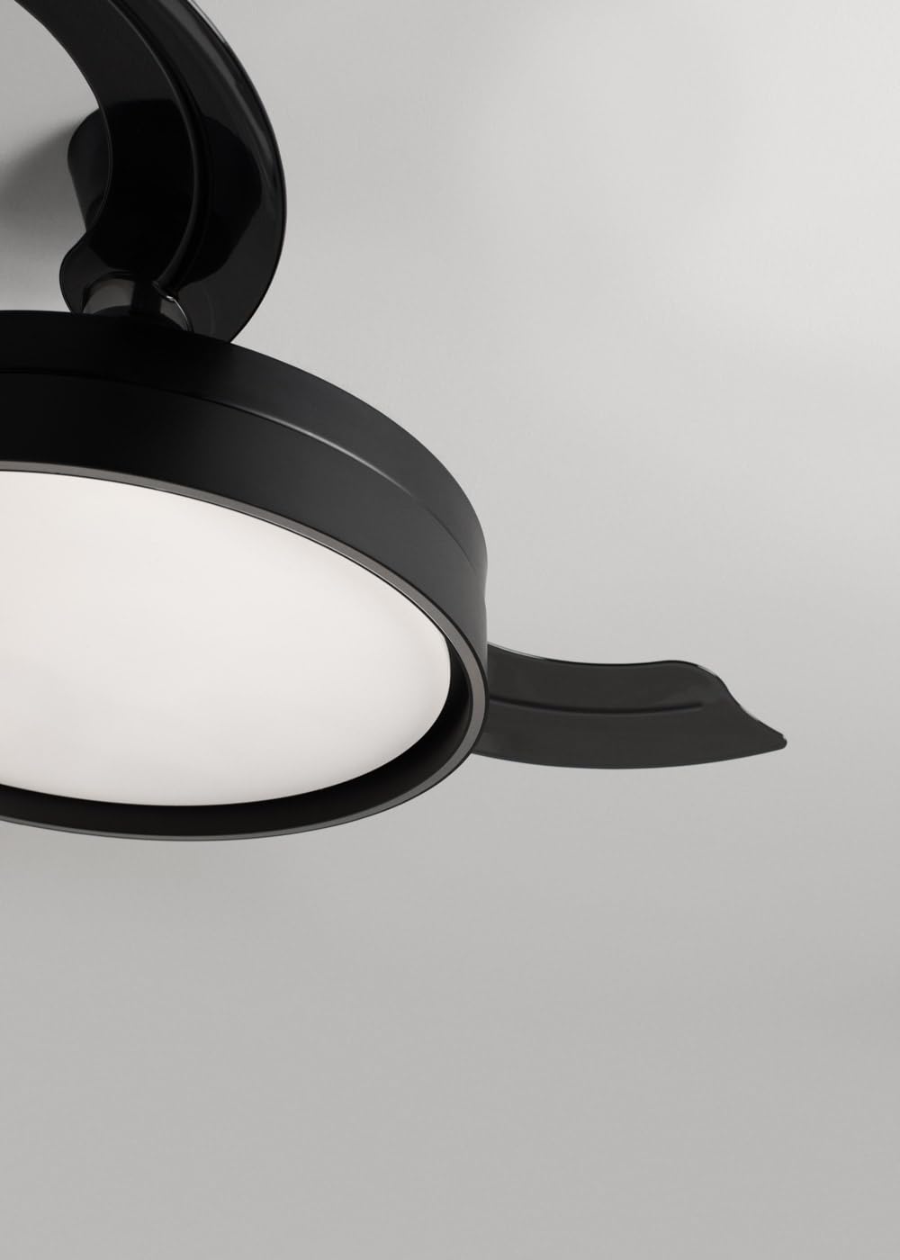 CREATE / WIND CLEAR EDGE/Ventilador de techo con luz negro con mando / 40W, Silencioso, Ø107 cm, 6 velocidades, aspas retráctiles, programable, función verano-invierno, luz led 3 temperaturas
