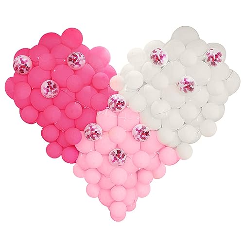 Image of Pink and White Balloons, 70-pack Pink Balloons for Birthday Wedding