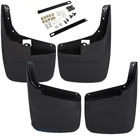 Nueva aleta de barro moldeada delantera y trasera sin borde compatible con Ford Super Duty F-250 F-350 F-450 F-550 1999-2010 2000 2001 2002 2003 disponible en Yaxa El Salvador