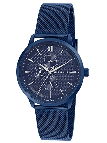 Image of Giordano Analogue Watch for Men with Stylish Mesh Band with Water Resistant Casual Wrist Watch to Complement Your Party Look - GD-50008