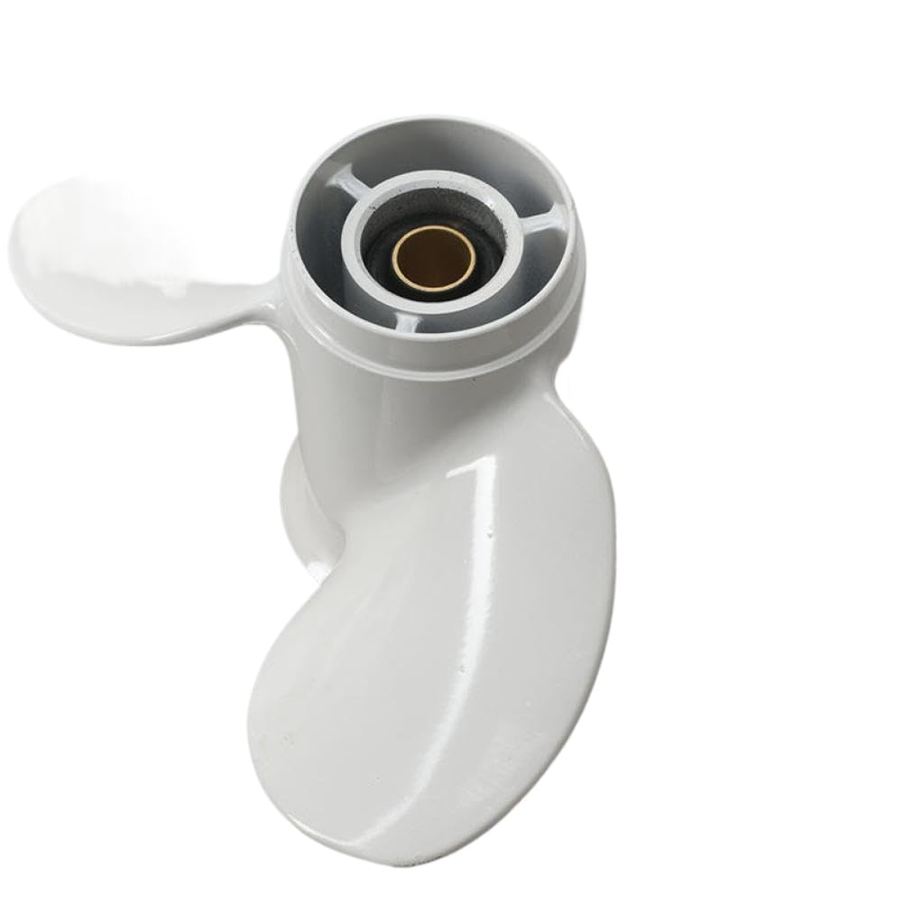 Hélice 63V-45945 9 1/4x9 compatible con motor fueraborda 9.9 F9.9 15HP F15C F15 F20 aluminio 8 dientes estriado derecha