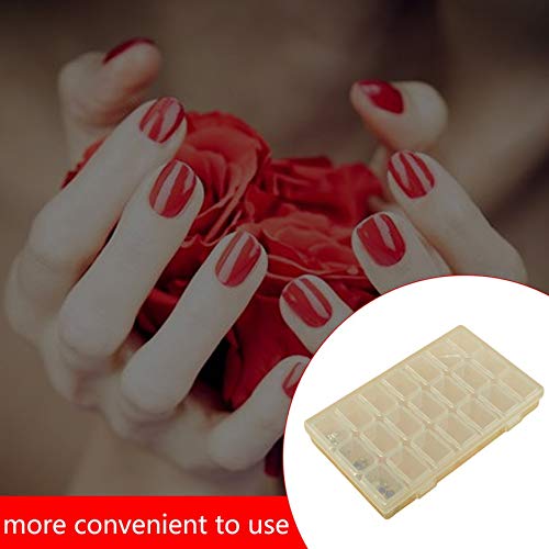 Caixa de armazenamento para Nail Art com 21 grades de ferramentas para coleta de diamantes Caixa de