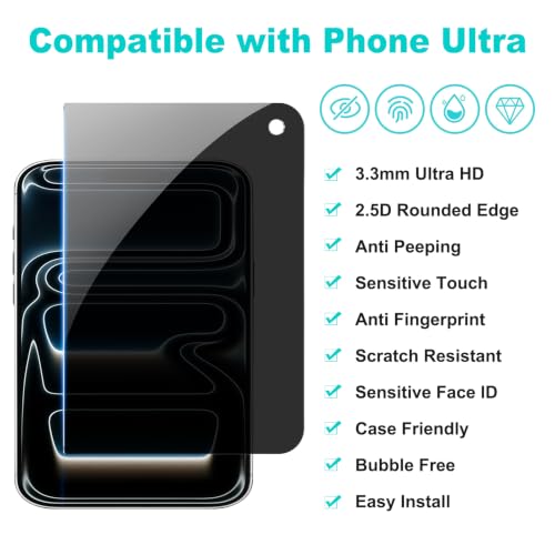 Image of PEHAEL for Phone Ultra /Fold /Duo Privacy Screen Protector+Camera Lens Protector