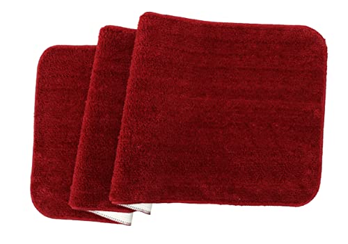 Image of THE HOME TALK Modern Polyester Area Rugs | Carpets for Living Room, Kitchen, Kid's Room, Bedroom | Microfiber Polyester Rugs | Shaggy Floor Carpet | Anti Skid Store (Rubic Red, 50 x 150 cm)