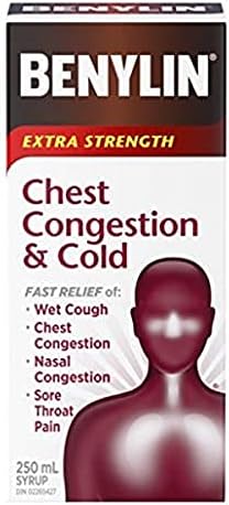 BENYLIN Extra Strength Chest Congestion and Cold Syrup, Relieves ...