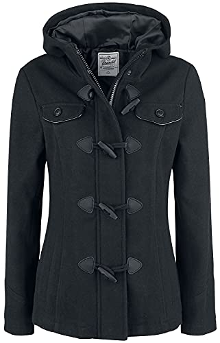 Brandit Abrigo de chica Duffle Mujer Parka Negro S 50% lana, 50% polyester
