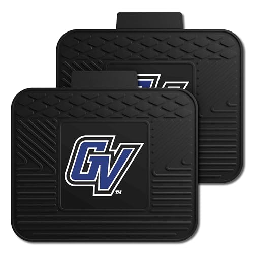 FANMATS 17939 NCAA Grand Valley State Lakers Back Row Utility Car Mats - 2 Piece Set, 14in. x 17in., All Weather Protection, Universal Fit, Deep Resevoir Design, Molded Team Logo