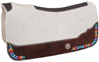 Reinsman 36830-le5 3/4in Beaded Colors Limited Edition Saddle pad Bone 30X30