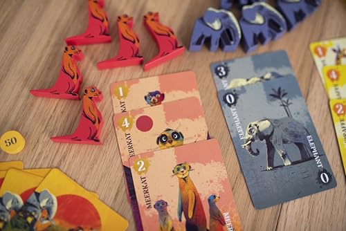 Image of 25th Century Games Botswana | Animal Collecting Strategy Card Game by Reiner Knizia & 25th Century Games, Ages 7+, 2-5 Players, 20-30 Min Playtime