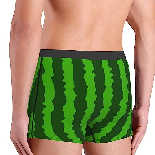 Watermelon Green Stripes Men's Underwear Boxer Briefs Regular Sport Mens Boxer Briefs Underwear Men4