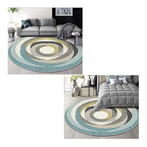 Tapis rond pour sol glissant avec envers antidérapant sécurisé