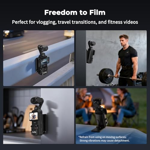 SMALLRIG Magnetic Mount Stand for DJI Osmo Pocket 4/3, 180 Adjustable Holder with Cold Sh - image 5