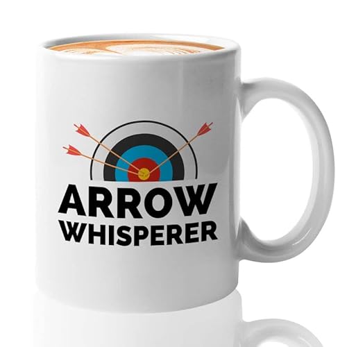 Archery Coffee Mug 11oz White - Arrow Whisperers - Archery