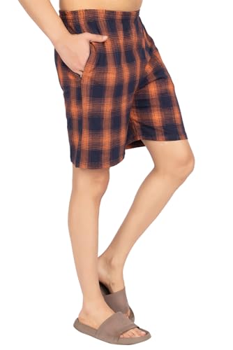 Image of Summer Wear /Causal Shorts /Cotton Checkered Print /Pockets /Shorts for Men's