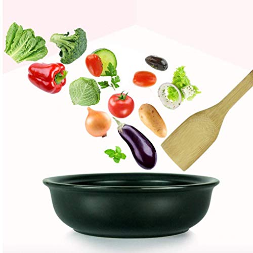 Myyingbin Healthy Lead Free Ceramic Tagine Pot With Wooden Shovel And Tray, Stew Casserole Slow Cooker, 23Cm, Yellow #TOP5