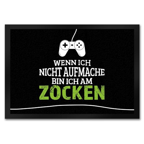 trendaffe - Wenn ich Nicht aufmache Bin ich am zocken Fußmatte mit Controller Motiv