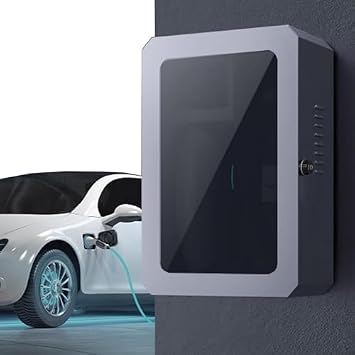 EV Charger Protection Box with Combination Lock, Wall-Mount Design for Securing Electric Vehicle Charging Accessories Indoors and Outdoors