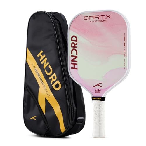 Image of Hundred Spirit X Flow Blast - Pickleball Paddle | 13mm Core | Wide Body Power Paddle | Enhanced Sweet Spot | Ideal for Beginners & Intermediate Players | Free Paddle Bag